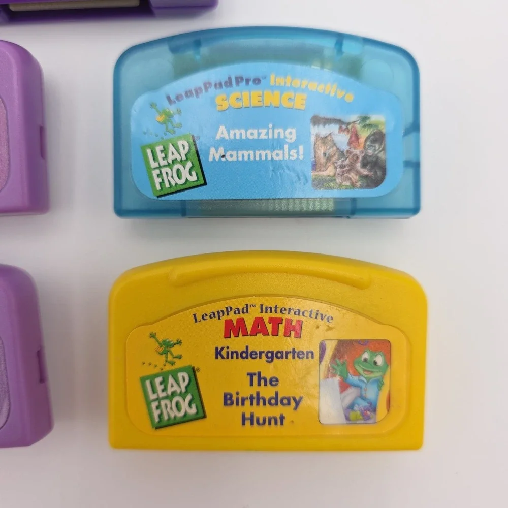 Lot of 5 Leap Frog LeapPad Cartridges - Fun Education For Early Elementary